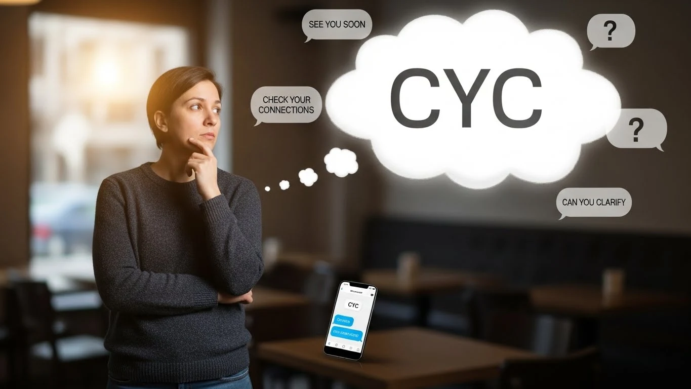 CYC meaning in text messages