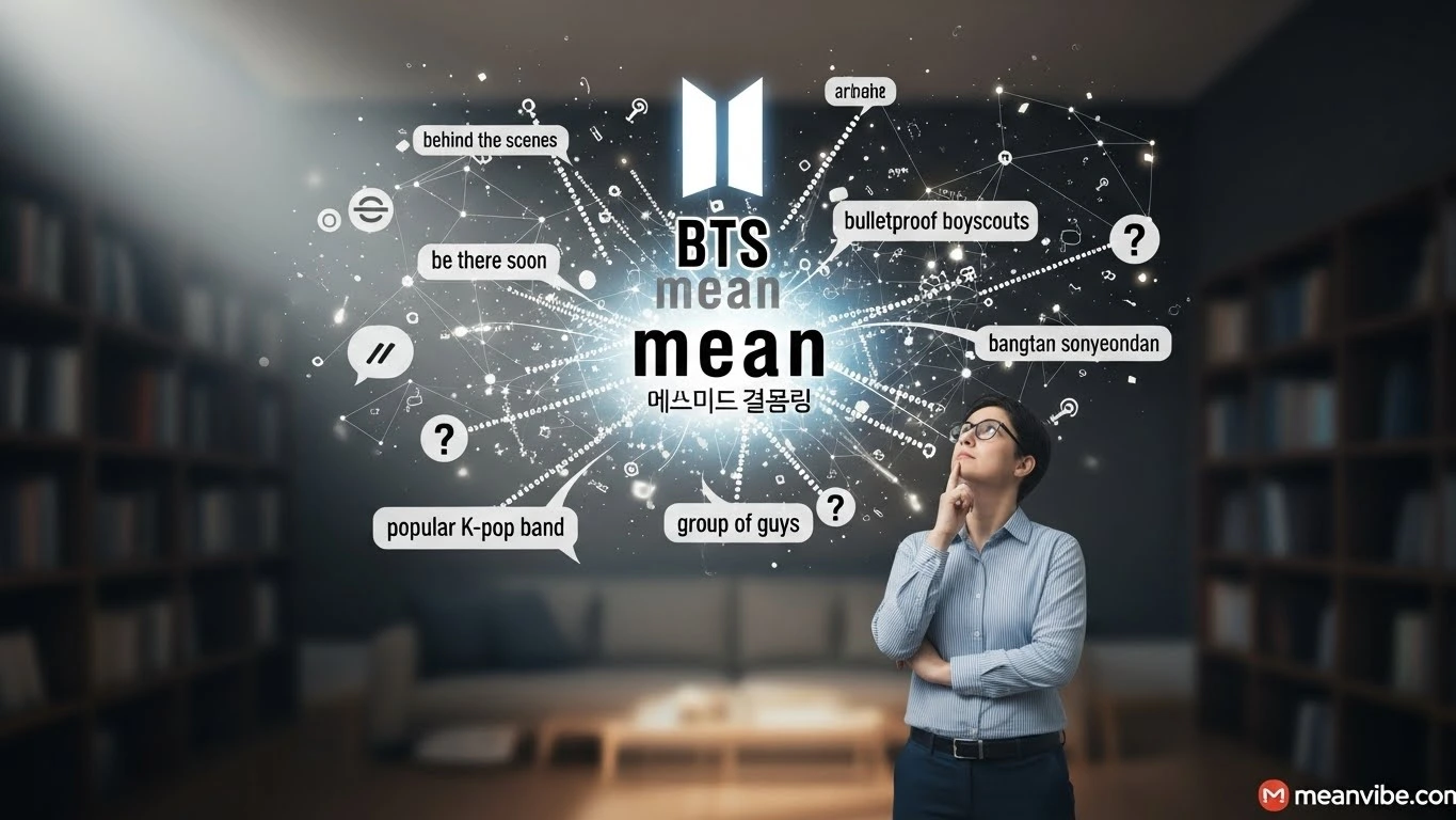 BTS mean in text