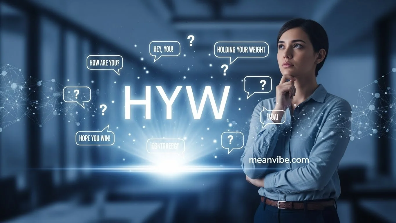 HYW meaning in texting