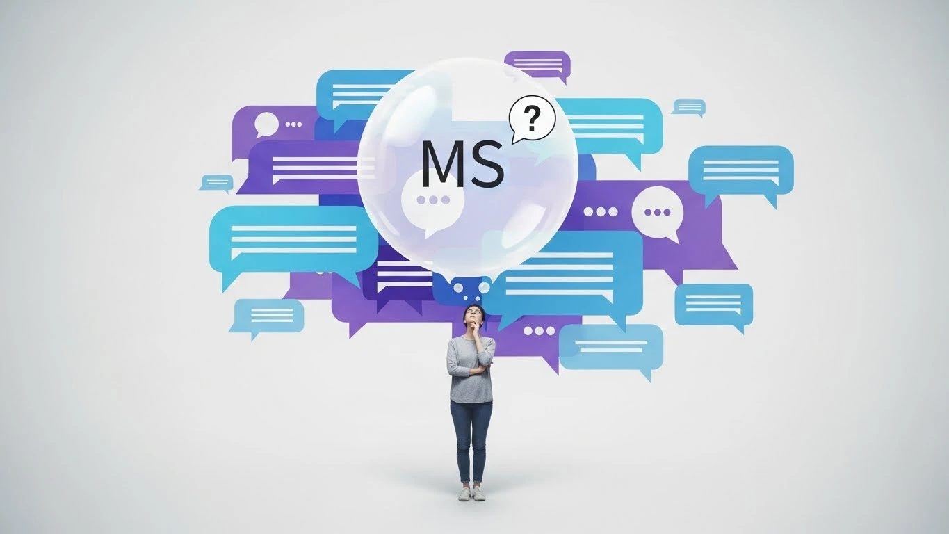 MS in chat & texting