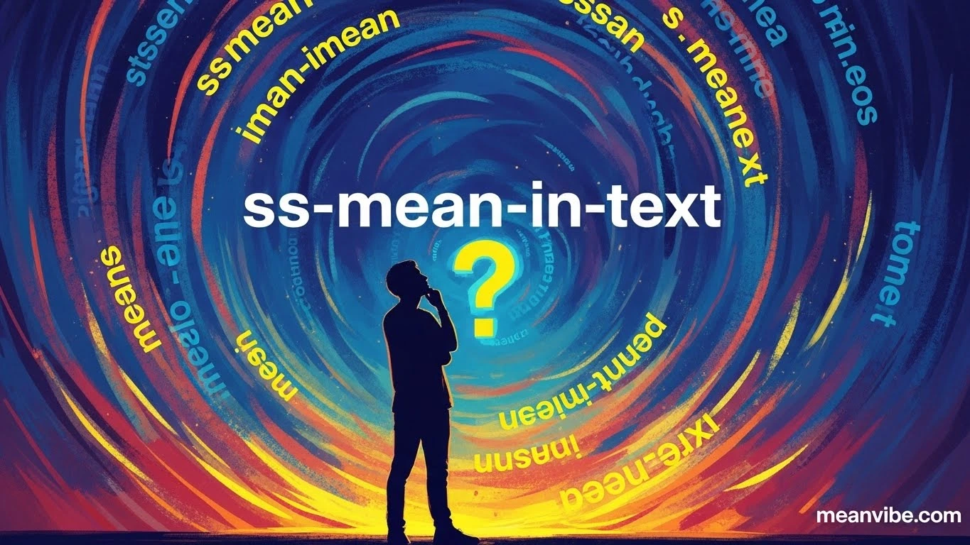 ss mean in text