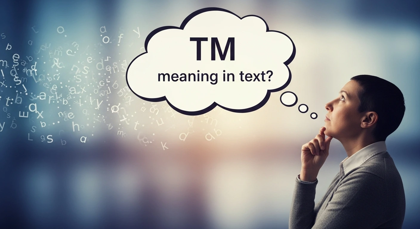 What Is TM Meaning in Text? (Primary Meaning)