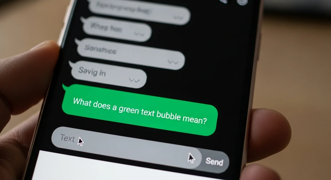 what-does-a-green-text-bubble-mean