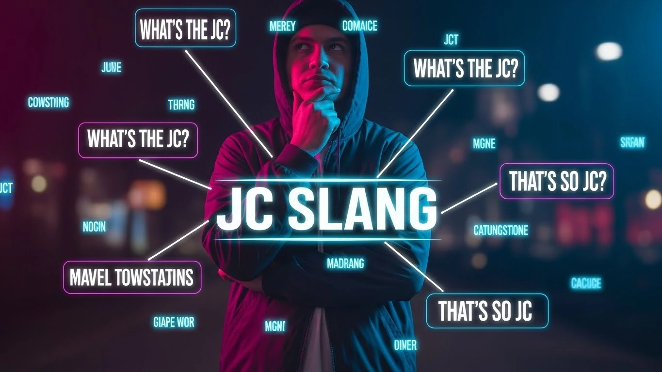 JC slang meaning how its used in conversations?