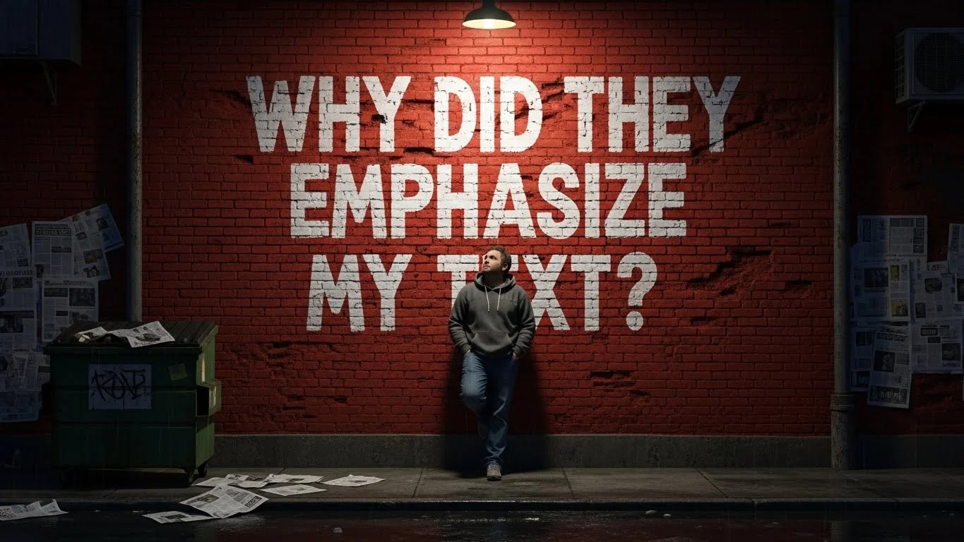 Why did they Emphasize my text