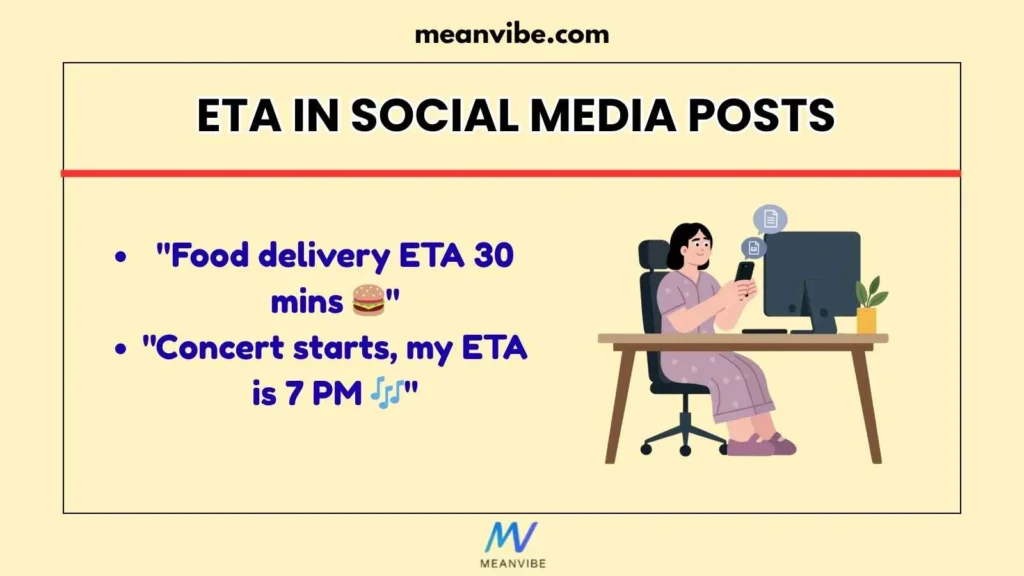 ETA in Social Media Posts