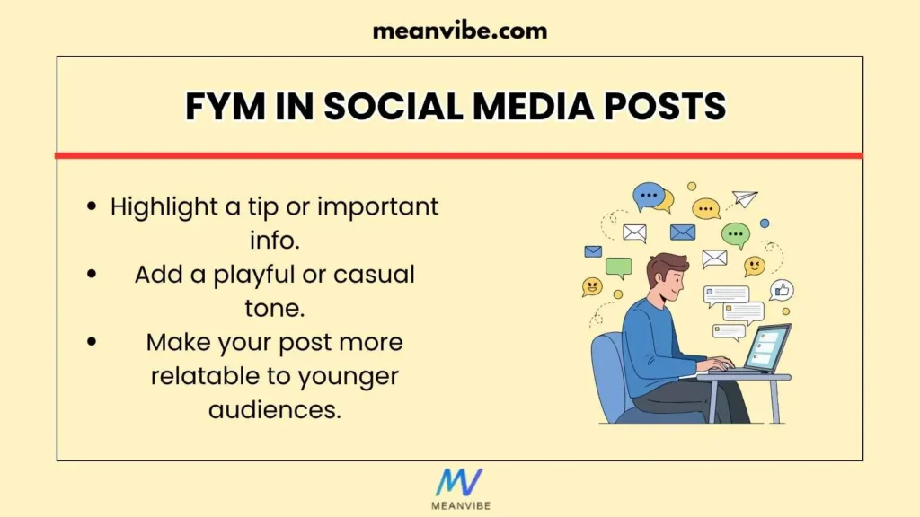 FYM in Social Media Posts 