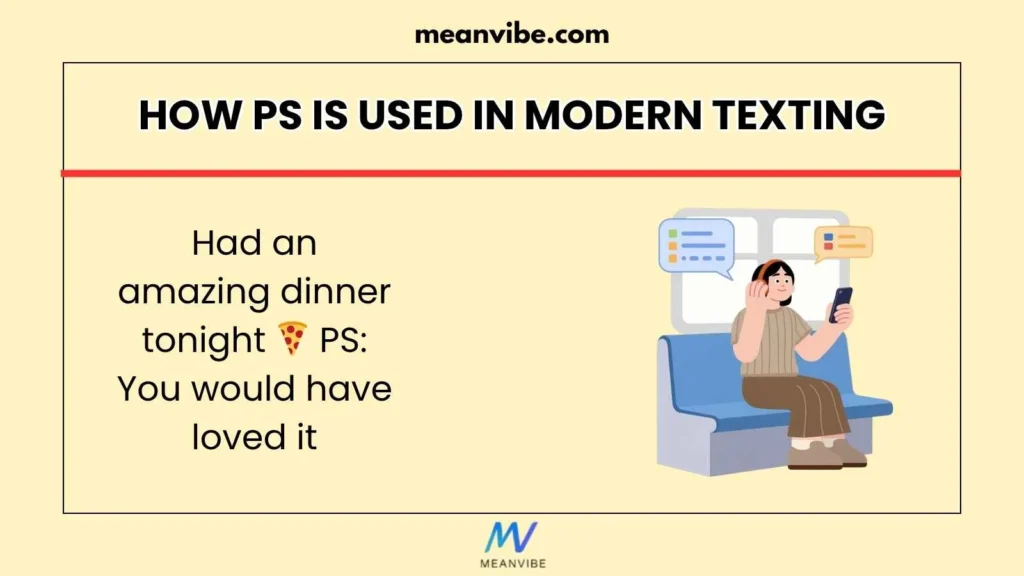 How PS is Used in Modern Texting