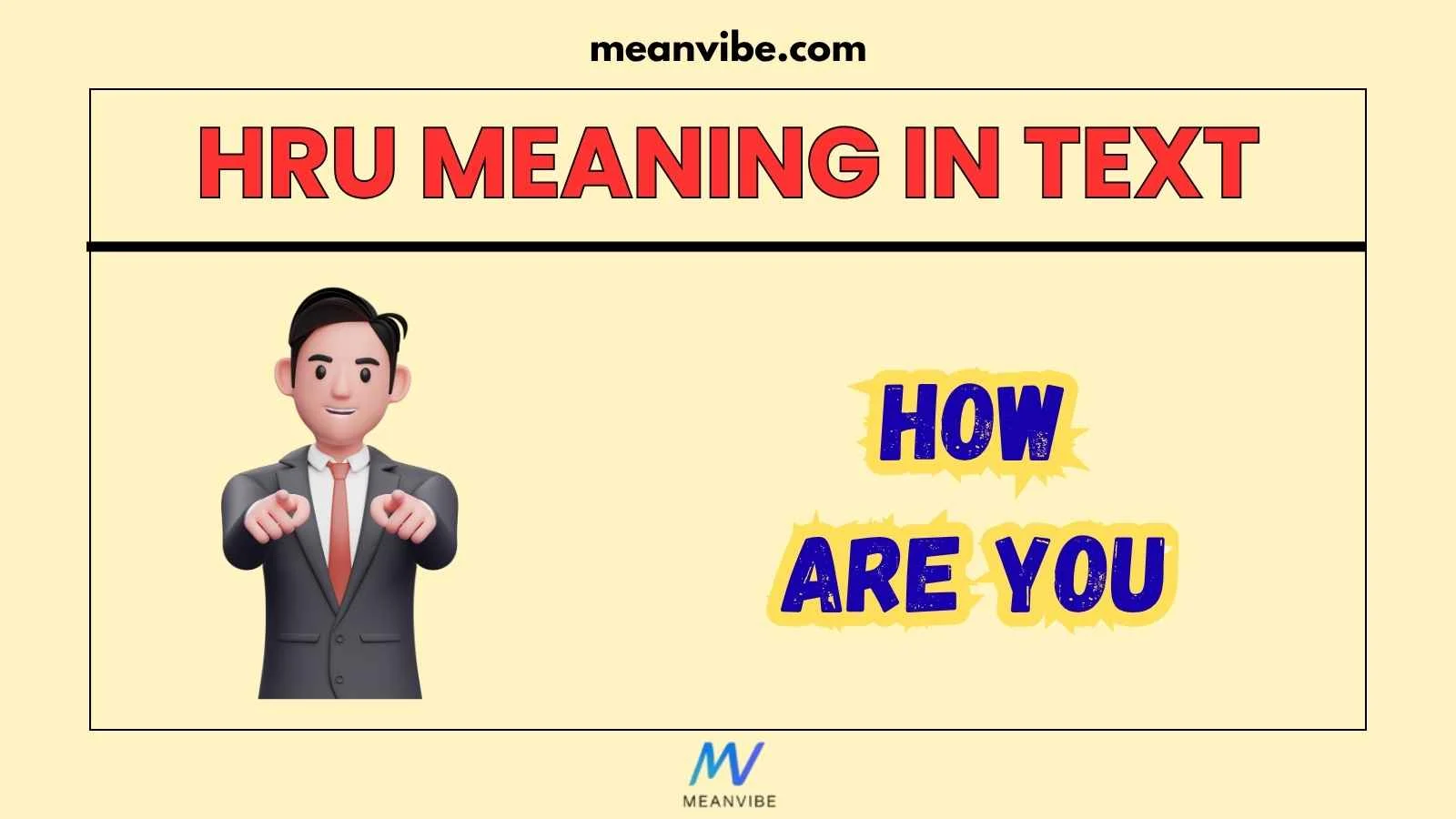 HRU Meaning in Text