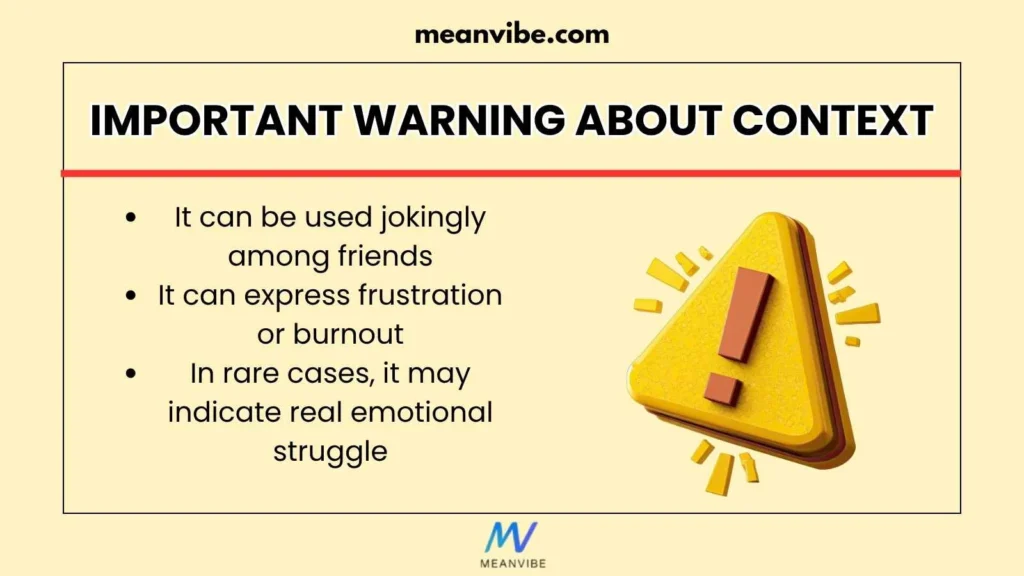 Important Warning About Context