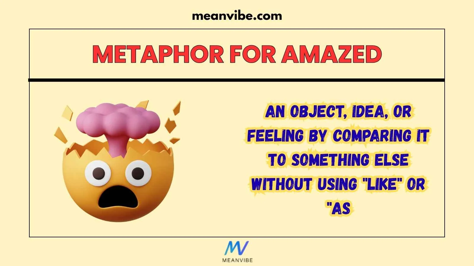 Metaphor for Amazed