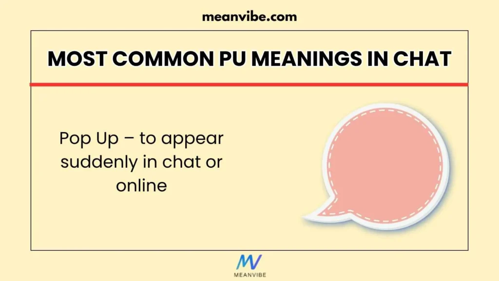 Most Common PU Meanings in Chat