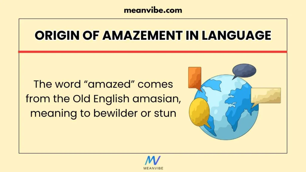 Origin of Amazement in Language