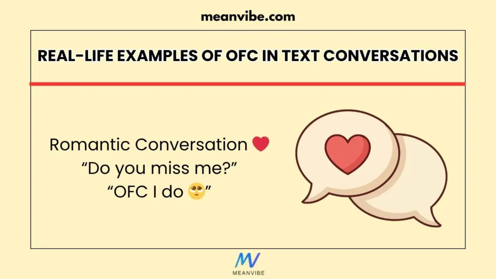 Real-Life Examples of OFC in Text Conversations