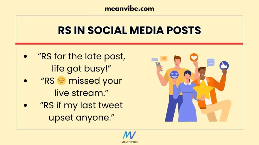 RS in Social Media Posts