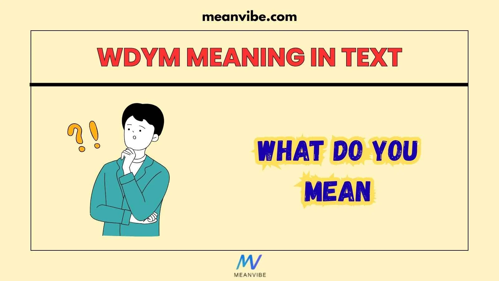 WDYM Meaning in Text