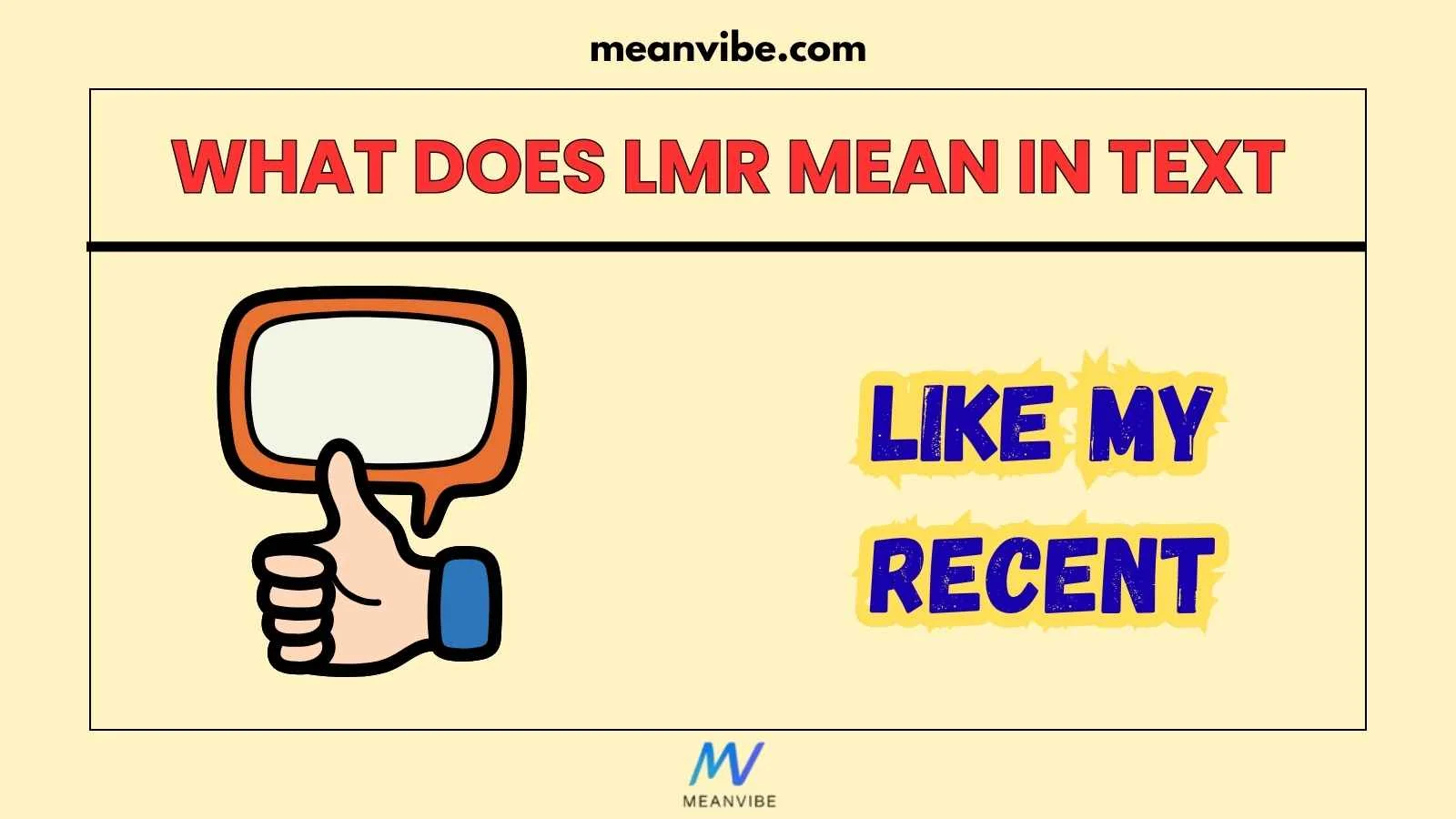 What Does LMR Mean in Text
